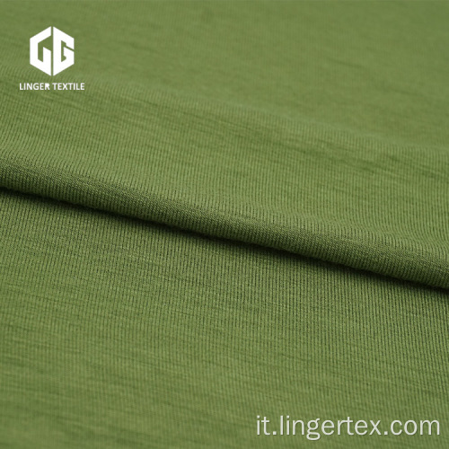 Tessuto per magliette a maglia singola spandex cotone tessuto